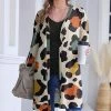 Cheapest 🔔 Nanu | Orange & Green Leopard Hacci Open Cardigan - 👩 Women 👍