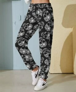 Hot Sale 🔔 Nanu | Black & White Skulls Joggers - Plus ✨