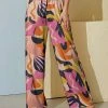 Brand new 🌟 Nanu | Fuchsia & Orange Abstract Palazzo Pants - Plus 👏