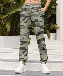Best Sale 👍 Nanu | Green & Brown Camo Joggers - 👩 Women ⭐