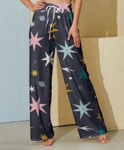 Flash Sale โจ Nanu | Dark Blue Stars Palazzo Pants - ๐ฉ Women & Plus ๐ฅฐ