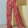 Flash Sale 🧨 Nanu | Red & Navy Floral Palazzo Pants - Plus 🔔