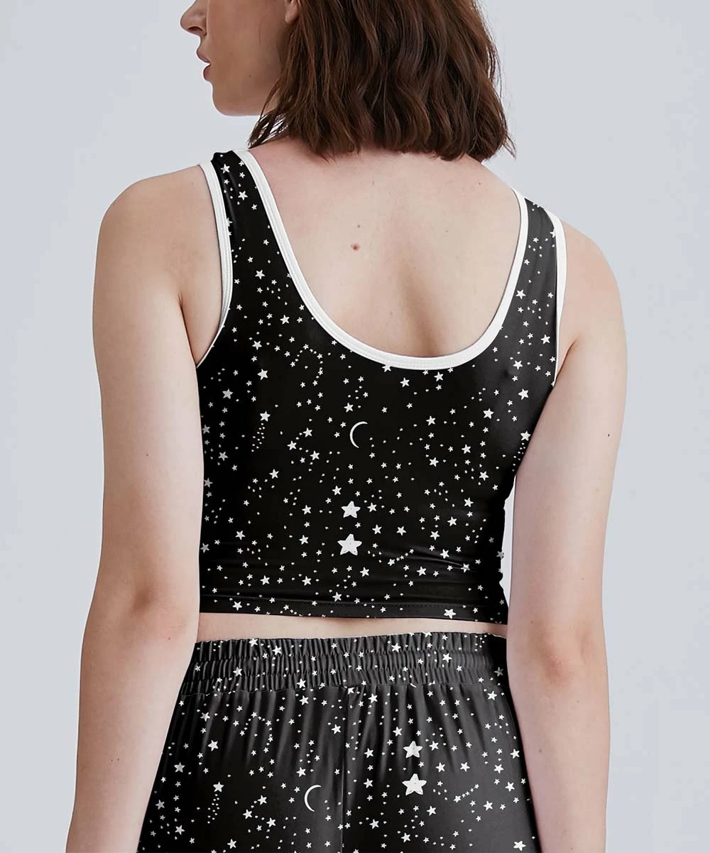 Cheapest ๐ Nanu | Black & White Stars Bralette Tank - ๐ฉ Women & Plus ๐งจ - Image 2
