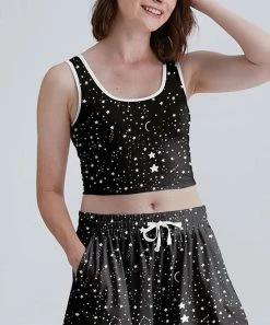 Cheapest ๐ Nanu | Black & White Stars Bralette Tank - ๐ฉ Women & Plus ๐งจ