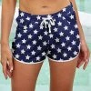 Promo 🔔 Nanu | Navy & White Star Drawstring Boardshorts - 👩 Women & Plus 🔔