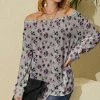 Flash Sale 🎁 Nanu | Pink Multicolor Floral Hacci Boatneck Dolman Pullover - 👩 Women 🌟
