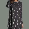 Top 10 😀 Nanu | Black & White Moon Stars Long-Sleeve Tunic - 👩 Women & Plus 😀