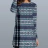 Best reviews of 🔥 Nanu | Navy & Red Fair Isle Long-Sleeve Tunic - 👩 Women 🧨