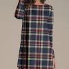 Deals ⭐ Nanu | Burgundy & Navy Plaid Long-Sleeve Tunic - Plus 🔥