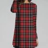 Best Pirce 😀 Nanu | Red & Black Plaid Long-Sleeve Tunic - Plus 💯