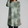 Discount 🔥 Nanu | Dark Green Pine Bough Long-Sleeve Tunic - Plus 🌟