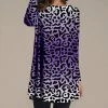 Best reviews of 🧨 Nanu | Purple & Black Leopard Long-Sleeve Tunic - Plus ❤️