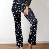 Buy ❤️ Nanu | Navy & White Stars Flared Yoga Pants - Plus 😉