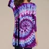 Flash Sale ✨ Nanu | Purple & Pink Tie-Dye Three-Quarter Sleeve Tunic - 👩 Women 🥰