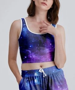 Buy ๐ฏ Nanu | Dark Blue & Purple Starry Sky Bralette Tank - ๐ฉ Women & Plus ๐ฅ