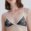 Budget 😀 Nanu | Black & White Space Skulls Bralette - 👩 Women & Plus 🧨