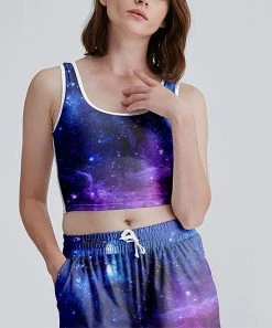 Promo ๐งจ Nanu | Dark Blue Starry Sky Bralette Tank - ๐ฉ Women & Plus ๐