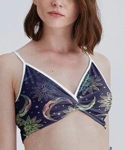 Top 10 ๐ Nanu | Navy Moon Twist-Front Bralette - ๐ฉ Women & Plus โ๏ธ