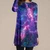 Cheapest 😉 Nanu | Dark Blue & Purple Starry Long-Sleeve Tunic - 👩 Women & Plus 😍