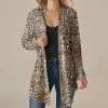 Best Pirce 👏 Nanu | Brown Leopard Oversize Drape Cardigan - 👩 Women 👍