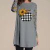 Cheapest 🛒 Nanu | Gray Pumpkin Long-Sleeve Tunic - Plus ✨