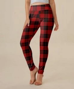 New 💯 Nanu | Black & Red Plaid Leggings - 👩 Women 😉