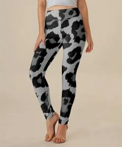 Best deal 👍 Nanu | Gray & Black Leopard Leggings - Plus 🌟
