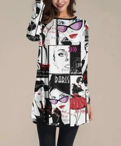 Best reviews of 🔥 Nanu | Black & White 'Paris' Long-Sleeve Tunic - Plus 🧨