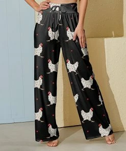 Best deal โญ Nanu | Black & White Hen Palazzo Pants - ๐ฉ Women ๐ฅฐ