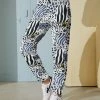 Coupon 🌟 Nanu | White Animal Print Banded-Hem Joggers - 👩 Women 🥰