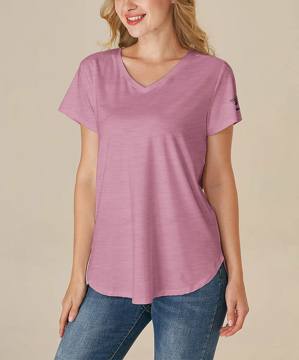 Coupon ๐ฅฐ Nanu | Fuchsia Red 'Be Classy' V-Neck Tee - Plus ๐