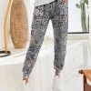 Budget 🥰 Nanu | Dark Blue Leopard Pocket Joggers - 👩 Women 🧨