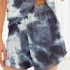 Deals 😉 Nanu | Dark Blue & White Tie-Dye Hacci Drawstring Shorts - Plus 🌟