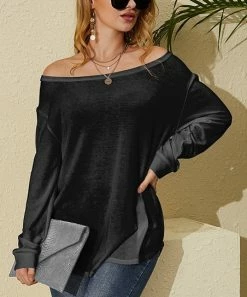 Brand new 🎉 Nanu | Black Hacci Boatneck Dolman Pullover - 👩 Women 👍