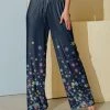Discount 💯 Nanu | Dark Blue Star Palazzo Pants - 👩 Women & Plus ✨