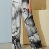 Cheapest 👍 Nanu | Black & Gray Marble Palazzo Pants - Plus 🤩