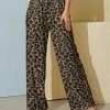 Best reviews of ✨ Nanu | Brown & Black Leopard Velvet Palazzo Pants - 👩 Women 😀