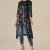 Best reviews of 🧨 Nanu | Black Flowers Hi-Low Tunic - 👩 Women 😉