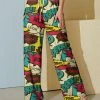 Hot Sale ❤️ Nanu | Yellow & Red 'Ouchh' Cartoon Exclamation Palazzo Pants - Plus 👏