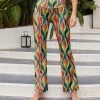 Best reviews of 🥰 Nanu | Green & Red Abstract Crop Palazzo Pants - Plus 😀