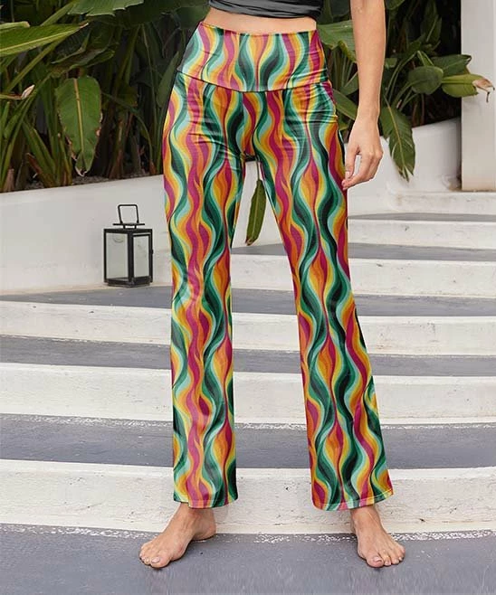 Best reviews of ๐ฅฐ Nanu | Green & Red Abstract Crop Palazzo Pants - Plus ๐